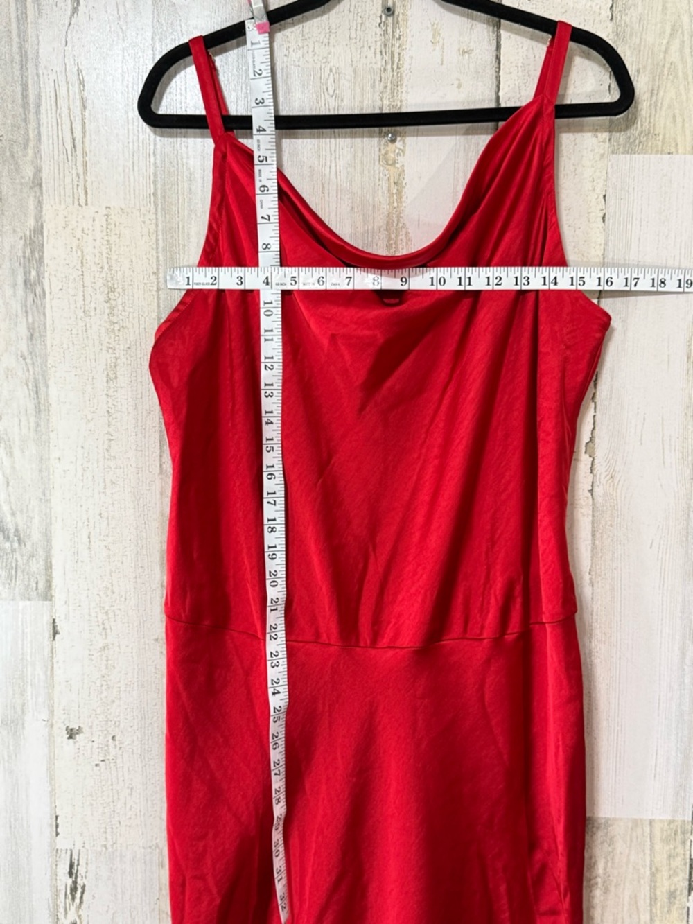 Ava & Viv Red Satin Maxi Slip Dress - Picture 6 of 12